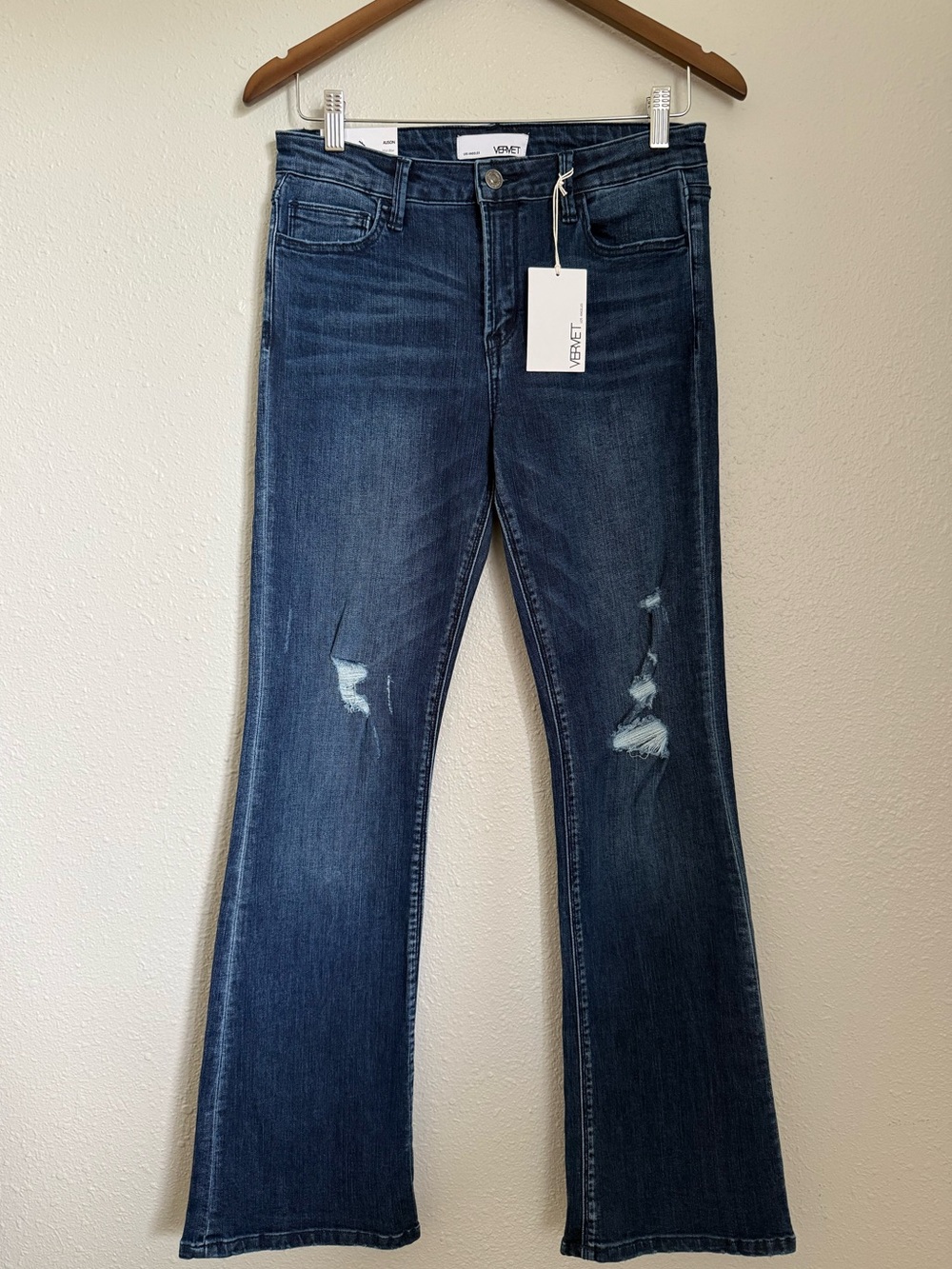 VERVET Alison Flare Jeans Size 29 Mid Rise Dark Wash NWT